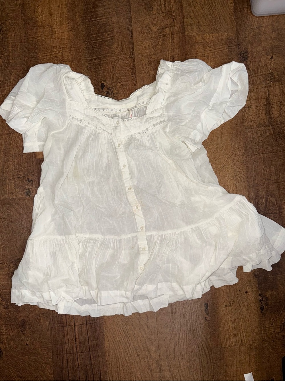 Free People White Sandy Shore Baby Doll Dress for Women